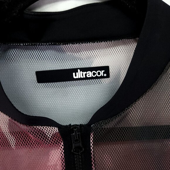Ultracor Mesh Jacket Size Small Full Zip Sheer Floral Multi Sports Wear - Picture 6 of 12
